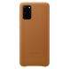 Чехол Leather Cover для Samsung Galaxy S20 Plus (G985) EF-VG985LAEGRU - Brown. Фото 1 из 3