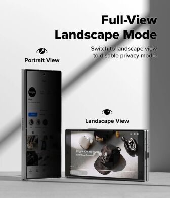 Комплект захисних стекол (2шт) Ringke Easy Slide Privacy для Samsung Galaxy Fold 8 Ultra (8800380460508)