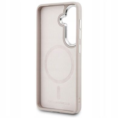 Защитный чехол Karl Lagerfeld Embossed Ring RSG Logo MagSafe для Samsung Galaxy S26 (S942) KLHMS26SPSKRSGEP - Pink