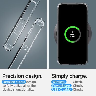 Захисний чохол Spigen (SGP) Liquid Crystal для Samsung Galaxy S23 (S911) - Crystal Clear