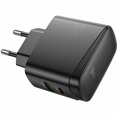 Сетевое зарядное устройство Hoco CS63A Bright PD65W (USB + Type-C) - Black