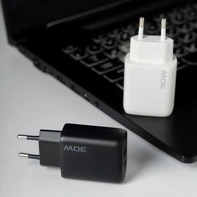 Мережевий зарядний пристрій Proove Silicone Power 2 30W (Type-C + USB) - White