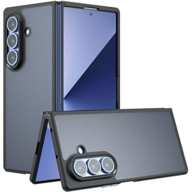 Защитный чехол Deexe Matte Skin для Samsung Galaxy Fold 8 Ultra - Transparent Black
