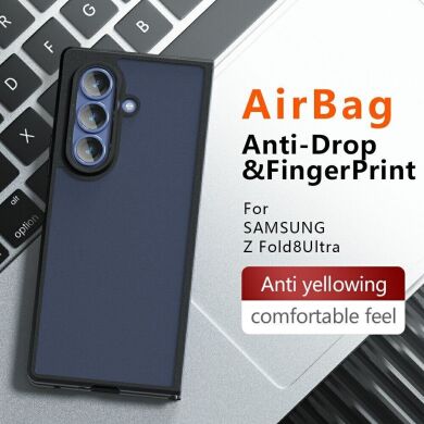 Защитный чехол Deexe Matte Skin для Samsung Galaxy Fold 8 Ultra - Transparent Black