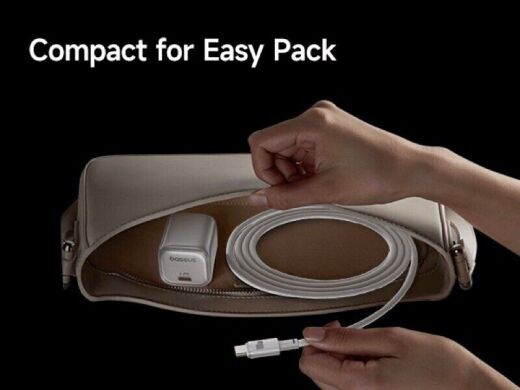 Кабель Baseus New Braided Type-С to Type-C (100W, 1m) E0426V01 - White