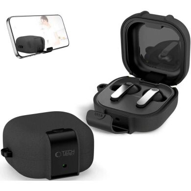Захисний чохол Tech-Protect Slim Hook для Samsung Galaxy Buds 4 / Buds 4 Pro - Black