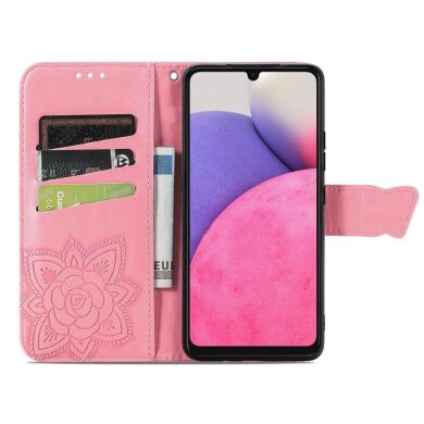 Чехол UniCase Butterfly Pattern для Samsung Galaxy A33 (A336) - Pink