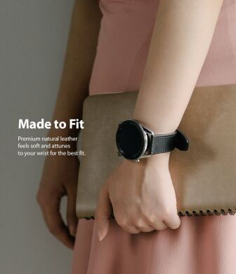 Ремінець Ringke Leather One Classic для годинників з шириною кріплення 22мм (8809758103122) - Black