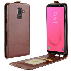 Чохол Deexe Flip Case для Samsung Galaxy J8 2018 (J810), Brown