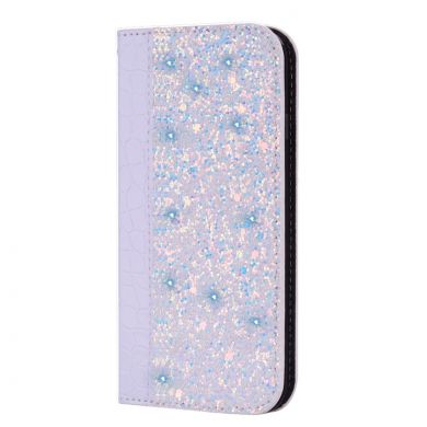 Чехол Deexe Glittery Crocodile для Samsung Galaxy A7 2018 (A750) - Light Purple