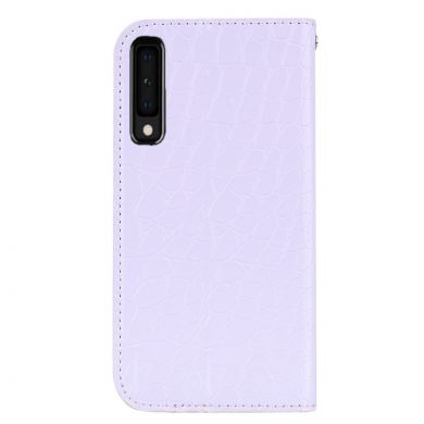 Чехол Deexe Glittery Crocodile для Samsung Galaxy A7 2018 (A750) - Light Purple