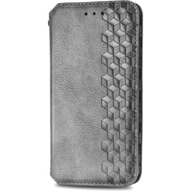 Чохол Deexe Rhombus Wallet для Samsung Galaxy S26 FE - Grey