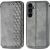 Чохол Deexe Rhombus Wallet для Samsung Galaxy S26 FE - Grey
