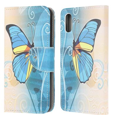 Чохол-книжка Deexe Color Wallet для Samsung Galaxy A02 (A022) - Blue Butterfly