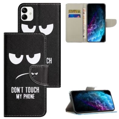 Чохол-книжка Deexe Color Wallet для Samsung Galaxy A04e (A042) - Don't Touch My Phone