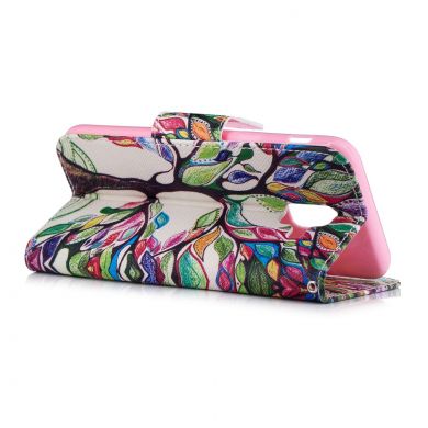 Чохол-книжка Deexe Color Wallet для Samsung Galaxy A6 2018 (A600), Colorful Tree