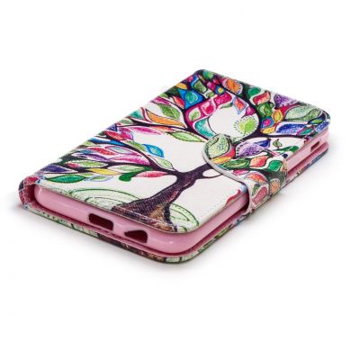 Чохол-книжка Deexe Color Wallet для Samsung Galaxy A6 2018 (A600), Colorful Tree