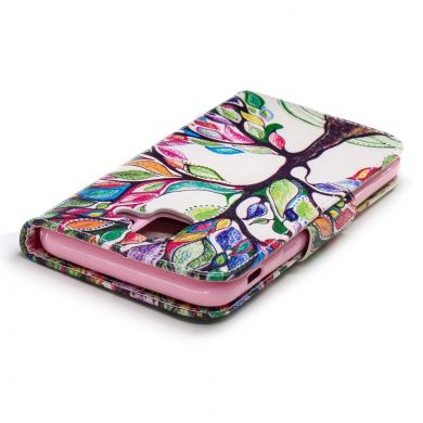Чохол-книжка Deexe Color Wallet для Samsung Galaxy A6 2018 (A600), Colorful Tree