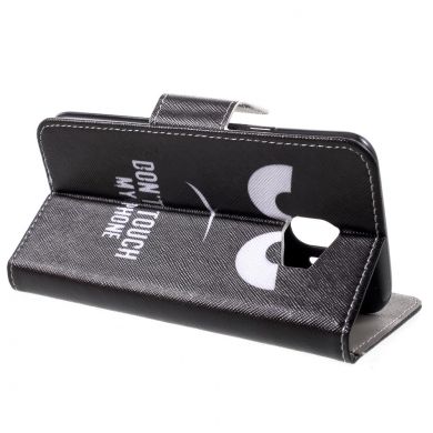 Чехол-книжка Deexe Color Wallet для Samsung Galaxy J4 2018 (J400) - Don't Touch My Phone B