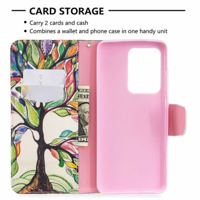 Чохол-книжка Deexe Color Wallet для Samsung Galaxy S20 Ultra (G988) - Life Tree