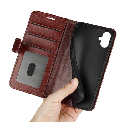 Чехол-книжка Deexe Wallet Style для Samsung Galaxy A07 (A075) - Brown