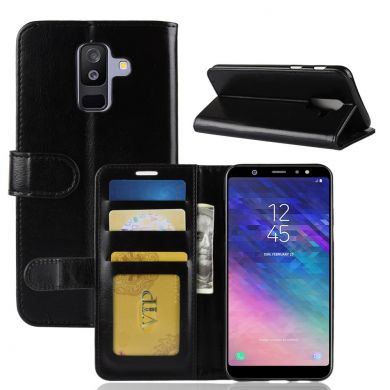Чехол-книжка Deexe Wallet Style для Samsung Galaxy A6+ 2018 (A605) - Black