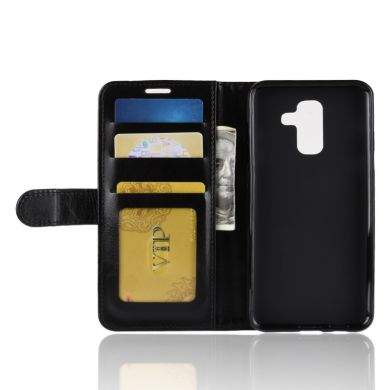 Чехол-книжка Deexe Wallet Style для Samsung Galaxy A6+ 2018 (A605) - Black