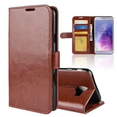 Чехол-книжка Deexe Wallet Style для Samsung Galaxy J4 2018 (J400) - Brown