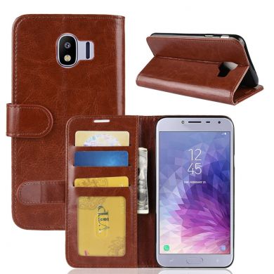 Чехол-книжка Deexe Wallet Style для Samsung Galaxy J4 2018 (J400) - Brown