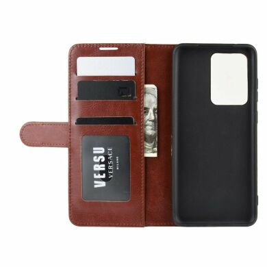Чехол-книжка Deexe Wallet Style для Samsung Galaxy S20 Ultra (G988) - Brown