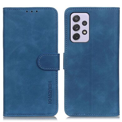 Чехол-книжка KHAZNEH Retro Wallet для Samsung Galaxy A73 - Blue