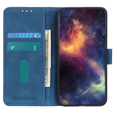 Чехол-книжка KHAZNEH Retro Wallet для Samsung Galaxy A73 - Blue