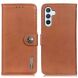 Чехол-книжка KHAZNEH Wallet Cover для Samsung Galaxy S25 FE (S731) - Brown. Фото 1 из 8