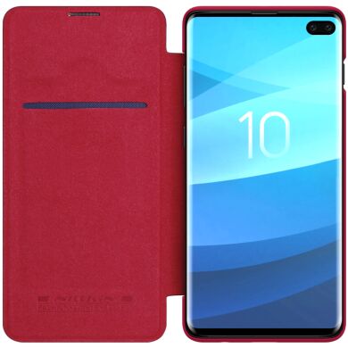 Чохол-книжка NILLKIN Qin Series для Samsung Galaxy S10 Plus, Red