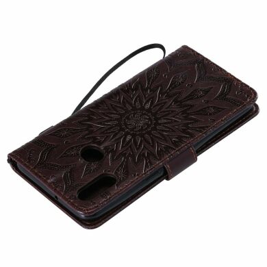 Чехол-книжка UniCase SunFlower Pattern для Samsung Galaxy A10s (A107) - Brown