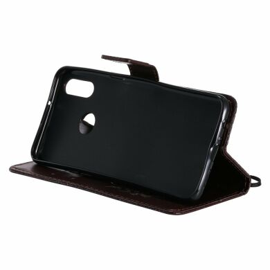 Чехол-книжка UniCase SunFlower Pattern для Samsung Galaxy A10s (A107) - Brown