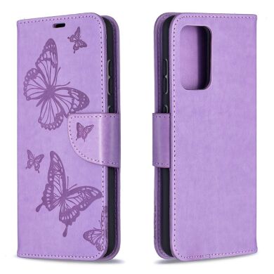 Чохол UniCase Butterfly Pattern для Samsung Galaxy A52 (A525) / A52s (A528) - Purple
