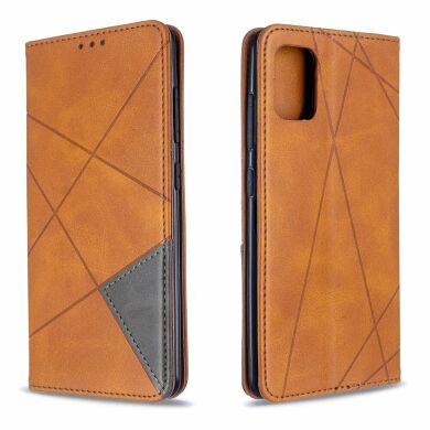 Чехол UniCase Geometric Pattern для Samsung Galaxy A51 - Brown