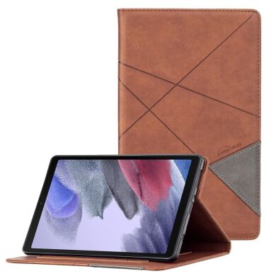 Чехол UniCase Geometric Style для Samsung Galaxy Tab A7 Lite (T220/T225) - Coffee