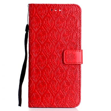 Чехол UniCase Leaf Wallet для Samsung Galaxy A6 2018 (A600) - Red