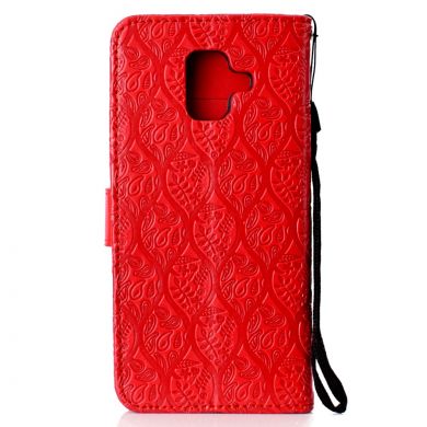 Чехол UniCase Leaf Wallet для Samsung Galaxy A6 2018 (A600) - Red