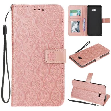 Чохол UniCase Leaf Wallet для Samsung Galaxy J4+ (J415), Rose Gold