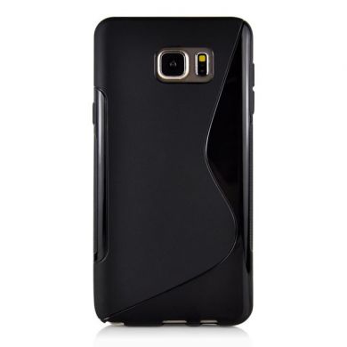 Силиконовая накладка Deexe S Line для Samsung Galaxy Note 5 (N920) - Black