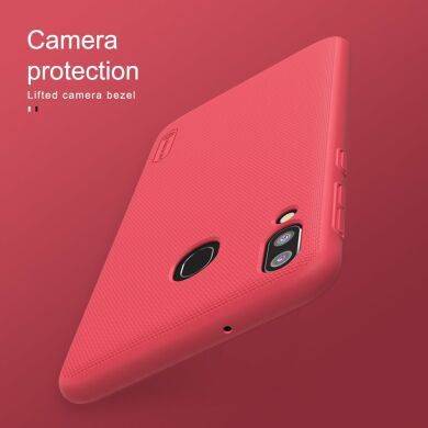 Пластиковый чехол NILLKIN Frosted Shield для Samsung Galaxy M20 (M205) - Red