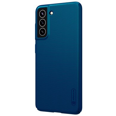 Пластиковый чехол NILLKIN Frosted Shield для Samsung Galaxy S21 FE (G990) - Blue