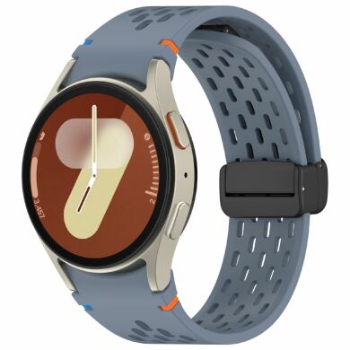 Ремешок Deexe Astra Strap для Samsung Galaxy Watch 4 / 4 Classic / 5 / 5 Pro / 6 / 6 Classic / 7 / FE - Blue