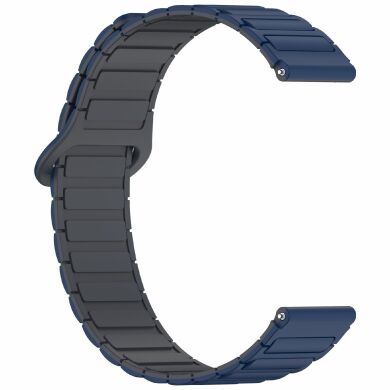 Ремешок Deexe Flexible Fit для часов с шириной крепления 20 мм - Midnight Blue / Grey
