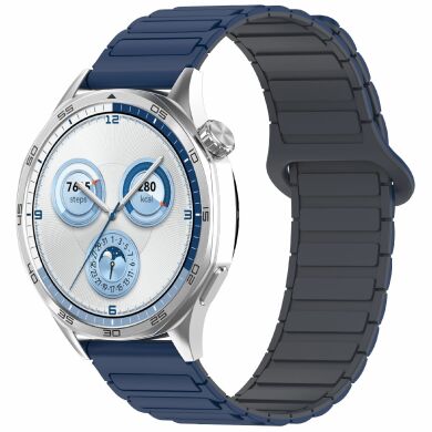 Ремешок Deexe Flexible Fit для часов с шириной крепления 20 мм - Midnight Blue / Grey