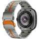 Ремешок Deexe Metal Strap для Samsung Galaxy Watch 8 (40/44mm) - Titanium / Orange. Фото 1 из 6