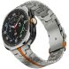 Ремешок Deexe Metal Strap для Samsung Galaxy Watch 8 (40/44mm) - Titanium / Orange. Фото 3 из 6